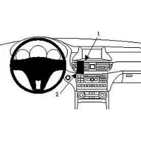 Brodit ProClip houder geschikt voor Mercedes Benz CLS-Klasse 2011-2018 Center mount