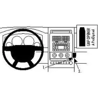 Brodit ProClip houder geschikt voor Jeep Cherokee 2009-2012 / Liberty 2008-2012 Angled mount