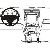 Brodit ProClip houder geschikt voor Lexus GS Serie 2005-2012 Console mount