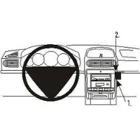 Brodit ProClip houder geschikt voor Porsche Cayenne 2003-2010 Angled mount