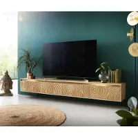 DELIFE Tv-meubel Budaya 220 cm mango natuur 4 deurs zwevend