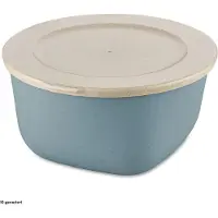 Koziol Connect kom/beslagkom met deksel 2 l Nature flower blue