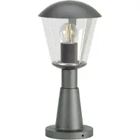 ALBERT LEUCHTEN Sokkellamp buiten Jorrit, alu / grijs / zink, Aluminium, Modern, Sokkellamp