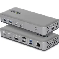 StarTech.com .com - Dockingstation - voor laptop - USB-C 3.2 Gen 2 - HDMI, 2 x DP - 1GbE - Geschikt voor gebruik in het Verenigd Koninkrijk en Europa
