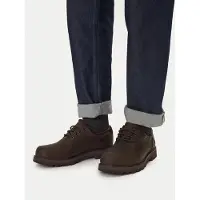Timberland Heren Waterdichte leren veterschoenen Britton Road donkerbruin (44), Leer, Plat, Casual, Duurzaam TB0A69T9W011