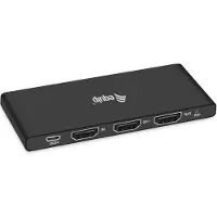 Equip 332716 HDMI 2.0 splitter met 2 poorten, ultradun, 4K/60Hz, zwart