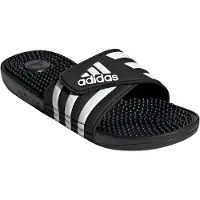 Adidas Muiltjes 'Adissage' zwart / wit