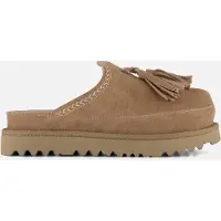 Warmbat Drysdale Exclusief Muiltjes taupe Suède Maat 37