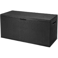 Prosperplast Opbergbox - antraciet - kunststof - 290 liter - 114 x 47 x 59 cm