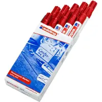 Edding permanent marker 3300, met wigvormige punt, 10 stuks, rood