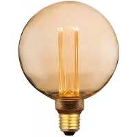 Nordlux LED Globe Filament decoratieve lamp, retro design, E27, dimbaar, 3,5W, 1800K (extra warm wit), goud, artikelnummer 2080242758