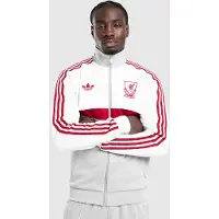 Adidas Trainingsjack 'LFC OG' lichtgrijs / purper / wit