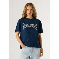 Pepe Jeans Shirt 'Maca' donkerblauw / wit gemêleerd
