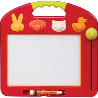 Battat Toys Magnetic Drawing Pad Magnetic Board Rood