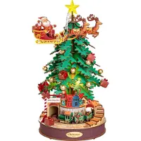 Robotime houten 3D puzzel - muziekdoos Christmas Melody Tree