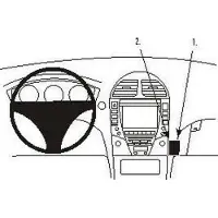 Brodit ProClip houder geschikt voor Lexus ES Serie 2006-2012 Angled mount