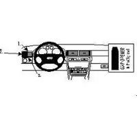 Brodit ProClip houder geschikt voor Audi A6 / S6 1998-2003 Left mount