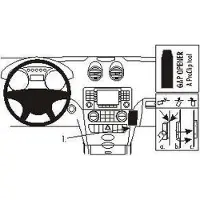 Brodit ProClip houder geschikt voor Mercedes Benz M-Klasse/ ML-Klasse 2005-2011 Angled mount