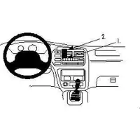 Brodit ProClip houder geschikt voor Chevrolet Tracker - Suzuki Vitara/ Grand Vitara Center mount