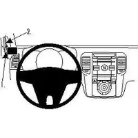 Brodit ProClip houder geschikt voor Hyundai ix20 2011-2019 / Venga 2010-2019 Left mount