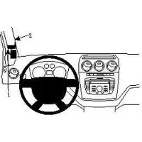 Brodit ProClip houder geschikt voor Ford Transit Connect / Tourneo Connect 2010-2013 Left mount