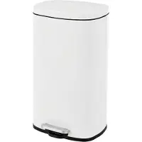 Songmics Vuilnisbak met softclose-functie, Wit