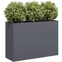 vidaXL Plantenbak 120x40x80 cm koudgewalst staal antracietkleurig