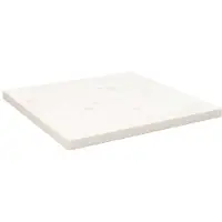 vidaXL Tafelblad vierkant 40x40x2,5 cm massief grenenhout wit