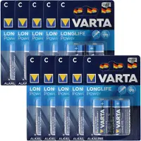 Varta High Energy Baby/C 4914, 10 stuks, verpakt in een doos met 2 stuks