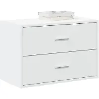 vidaXL Kast met 2 lades 60x31x40 cm bewerkt hout wit
