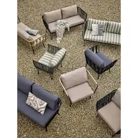 Bloomingville Pavone Salontafel, Zwart, Vezelcement
