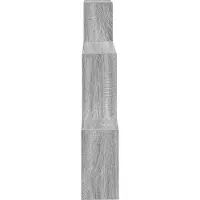 vidaXL Wandplank Muurmontage Grijs Sonoma 91,5 x 15 x 76 cm