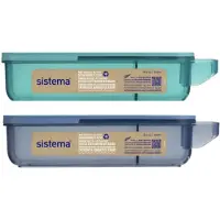Sistema Slide and Snack Box recyceltes PP 430ml 1 Stck