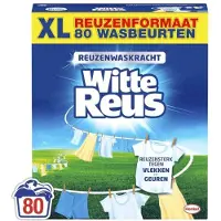 Witte Reus Wasmiddel Poeder 80 Wasbeurten 4 Kg