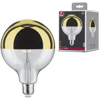 Paulmann Modern Classic Edition Standaard 230 V LED Globe Kopspiegel E27 G125 600lm 6,5W 2700K dimbaar Kopspiegel goud