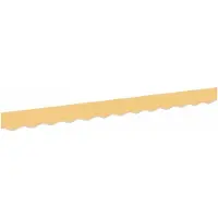 vidaXL vervangende markies volant Zand 381 x 20 cm Polyester