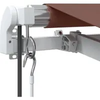 vidaXL Luifel automatisch uittrekbaar 350x250 cm bruin