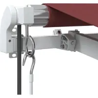 vidaXL Luifel automatisch uittrekbaar 500x350 cm bordeauxrood