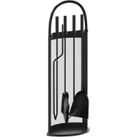 vidaXL 5-delige openhaardgereedschapset 23x15x66 cm staal