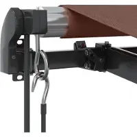 vidaXL Luifel automatisch uittrekbaar met LED's 500x350 cm bruin