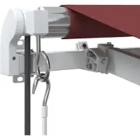 vidaXL Luifel automatisch uittrekbaar 400x350 cm bordeauxrood