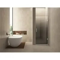 Wiesbaden Glas voor nisdeur rechts less 70x200 cm 8 mm nano spiegelrook- naar helder glas
