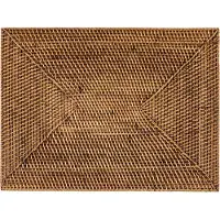 Tiseco Placemat RATTAN - SET/2 - 30x40 cm, Bruin