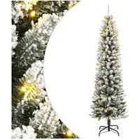 vidaXL Kunstkerstboom met 150 LED's en sneeuw 120 cm