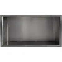 Wiesbaden Inbouwnis Novi 30x60x10cm Gunmetal