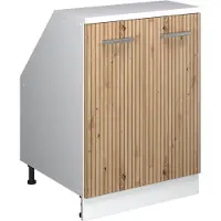 Vicco R-Line Keukenkast voor schuine wand – 60 cm met 2 deuren, kastromp 60 cm diepte Artisanaal eiken