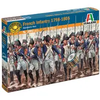 Wittmax Modelbouwpakket Militaire voertuigen - 6092 Franse Infanterie 1798-1805 - Napoleontische Oorlogen - Figuren Plastic - 1:72 - Modelbouw