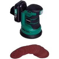 Vonroc Accu schuurmachine 20V - 125mm - 2.0Ah | Incl. accu en snellader