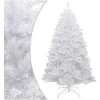 vidaXL Kunstkerstboom met scharnieren en sneeuw 210 cm