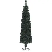 vidaXL Kunstkerstboom met standaard smal 120 cm glasvezel